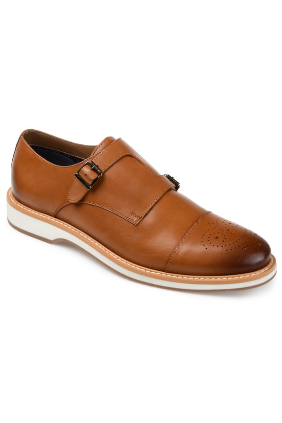 Mens Ransom Monk Strap Cap Toe Dress Shoe