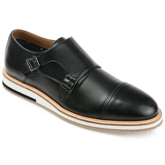 Thomas & Vine Mens Thatcher Double Monk Strap Cap Toe Dress Shoe