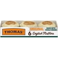 thumbnail image 1 of Thomas' Whole Grain English Muffins, 6 count, English Muffins, 12 oz Tray, 1 of 7