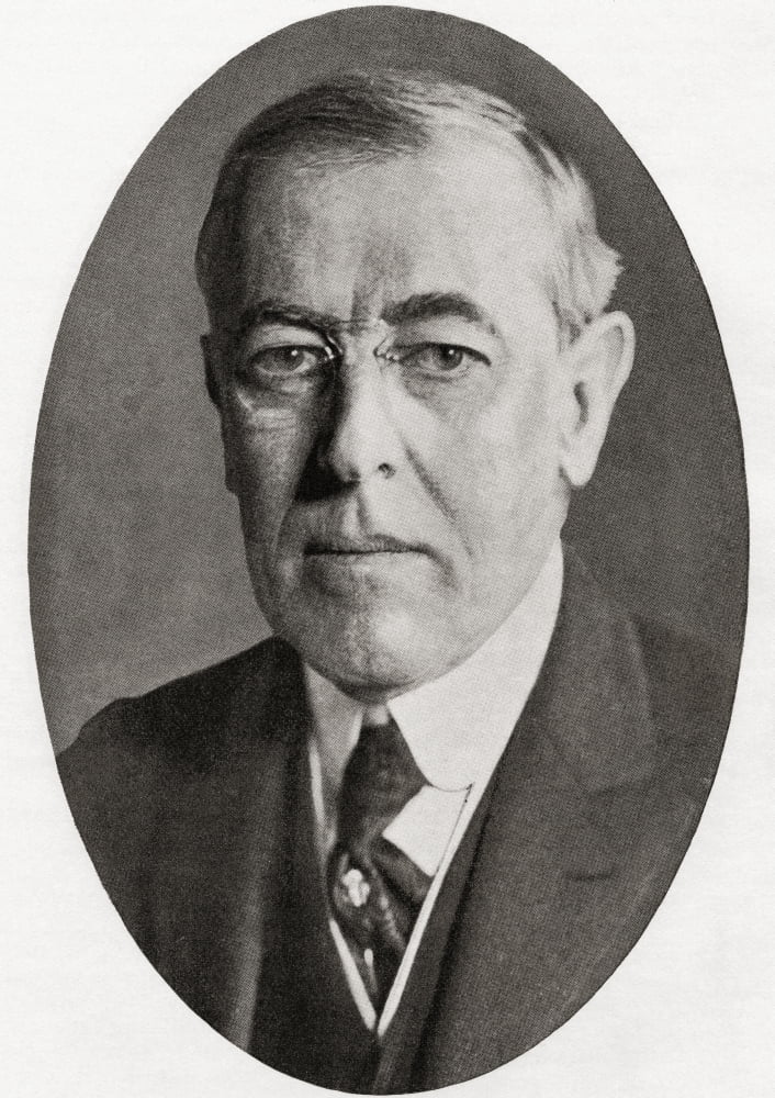 Thomas Woodrow Wilson 1856 Canvas Art - Ken Welsh Design Pics (13 x 18)