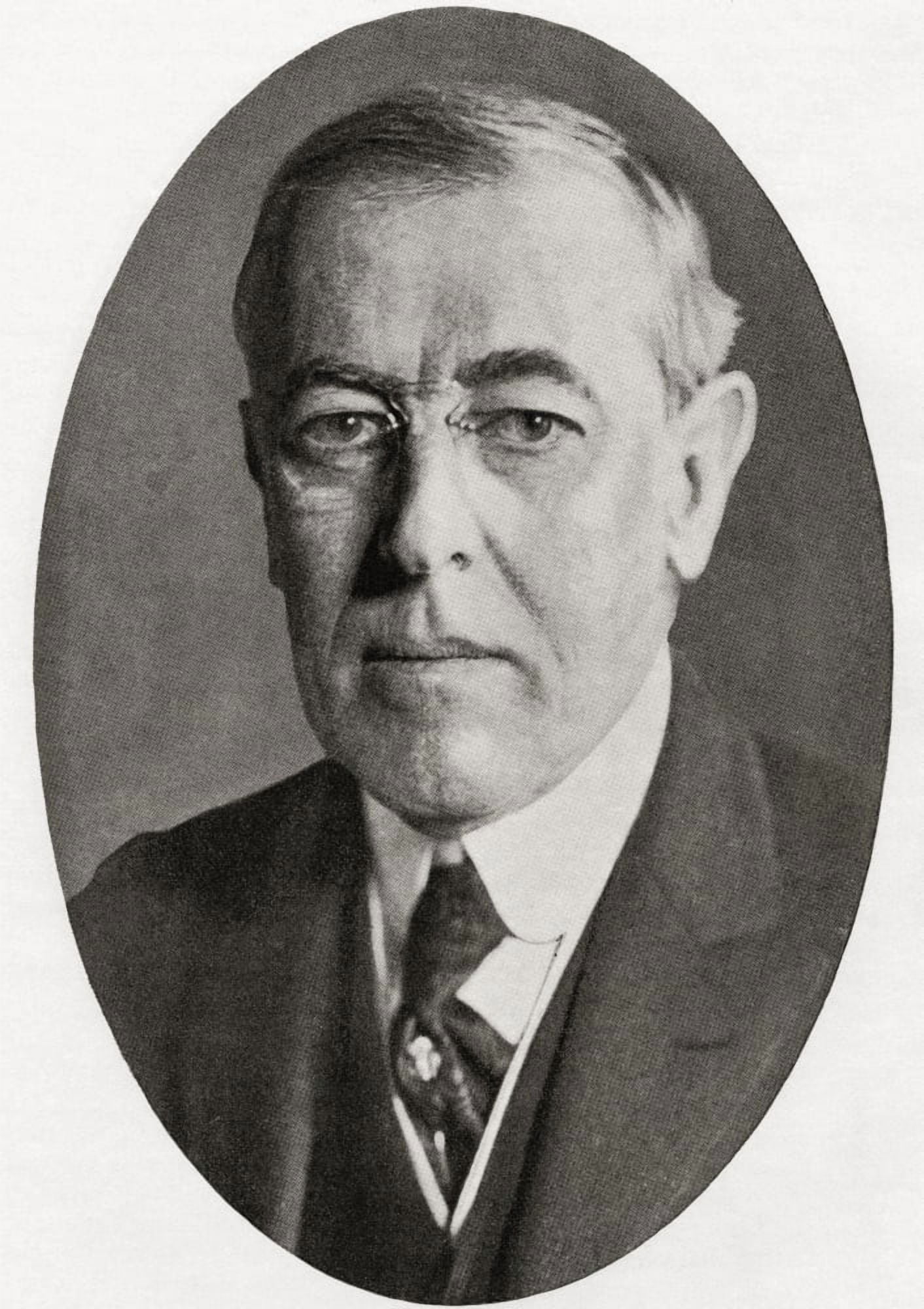Thomas Woodrow Wilson 1856 Canvas Art - Ken Welsh Design Pics (26 x 36)