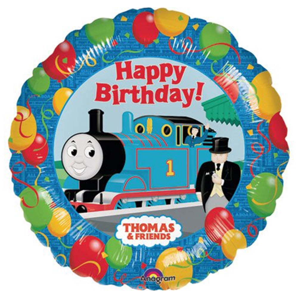 ANAGRAM Thomas and Friends Birthday Character Authentic licensed theme Foil / Mylar Balloon 18" ( Each )