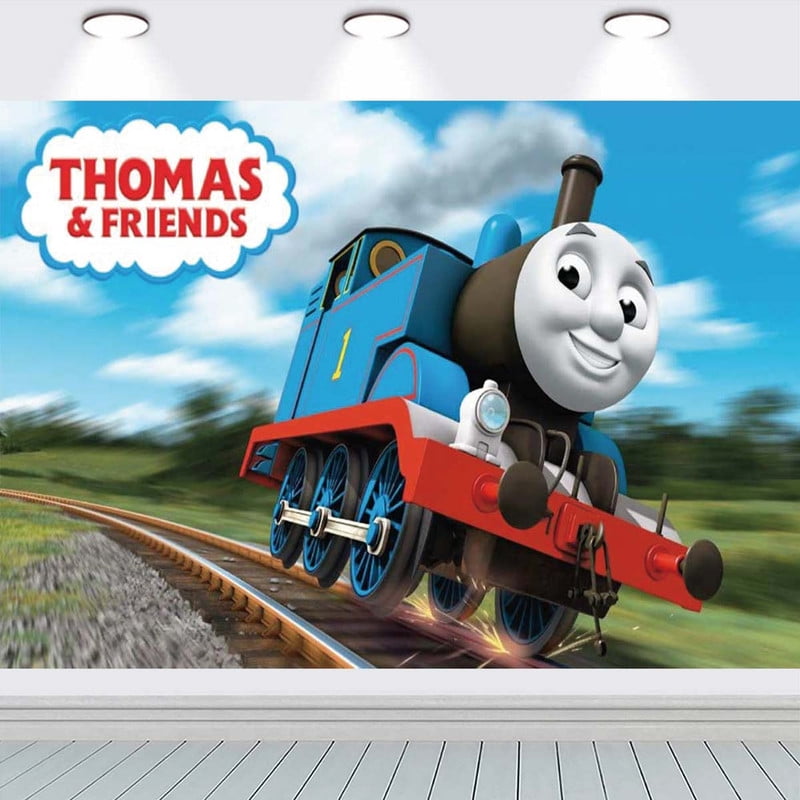 Thomas and Friends Birthday Party Supplies Banner Backdrop Background Taspestry Poster Wall Decor