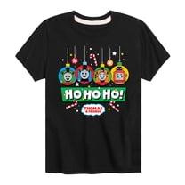 Thomas & Friends - Group Ornaments Ho Ho Ho - Youth and Toddler Short Sleeve Graphic T-Shirt