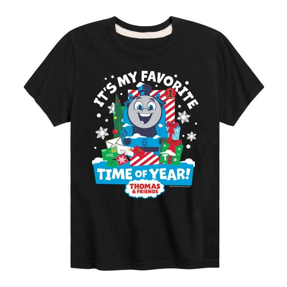 Thomas and Friends - Its My Favorite Time Of Year - Youth and Toddler Short Sleeve Graphic T-Shirt