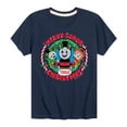 thumbnail image 1 of Thomas & Friends - Merry Sodor Christmas Darks Only - Youth and Toddler Short Sleeve Graphic T-Shirt, 1 of 5
