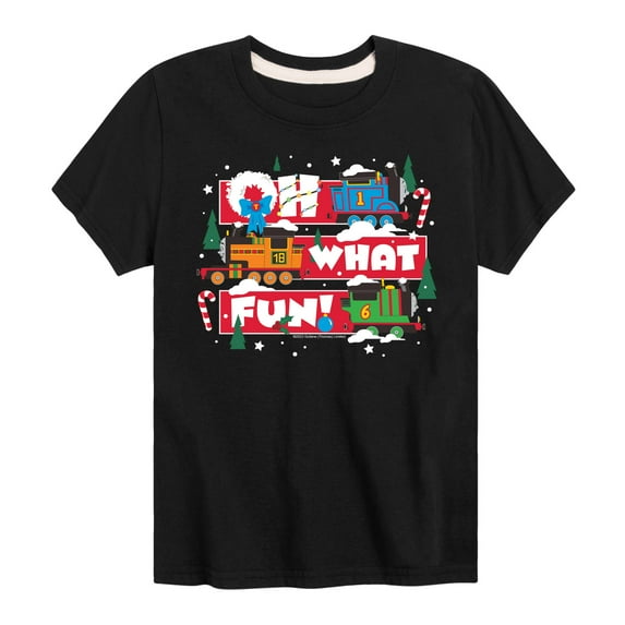 Thomas & Friends - Oh What Fun - Youth and Toddler Short Sleeve Graphic T-Shirt