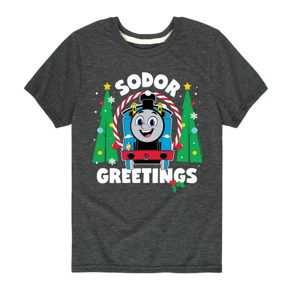 Thomas & Friends - Sodor Greetings - Youth and Toddler Short Sleeve Graphic T-Shirt