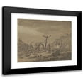 thumbnail image 1 of Thomas de Keyser 14x12 Black Modern Framed Museum Art Print Titled - Crucifixion (1665), 1 of 5