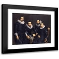 thumbnail image 1 of Thomas de Keyser 17x15 Black Modern Framed Museum Art Print Titled - Syndics of the Amsterdam Goldsmiths Guild, 1 of 5