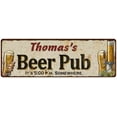 thumbnail image 1 of Thomas's Beer Pub Man Cave Bar Decor Gift 8x24 Sign 108240053353, 1 of 1