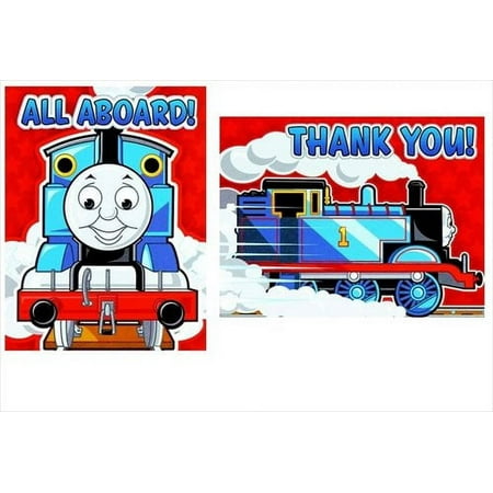 Thomas the Tank Engine 'Party' Invitations and Thank You Notes w/ Envelopes (8ct ea.)