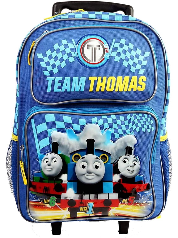 s Unisex 16" Vibrant Rolling Large School Backpack, Blue