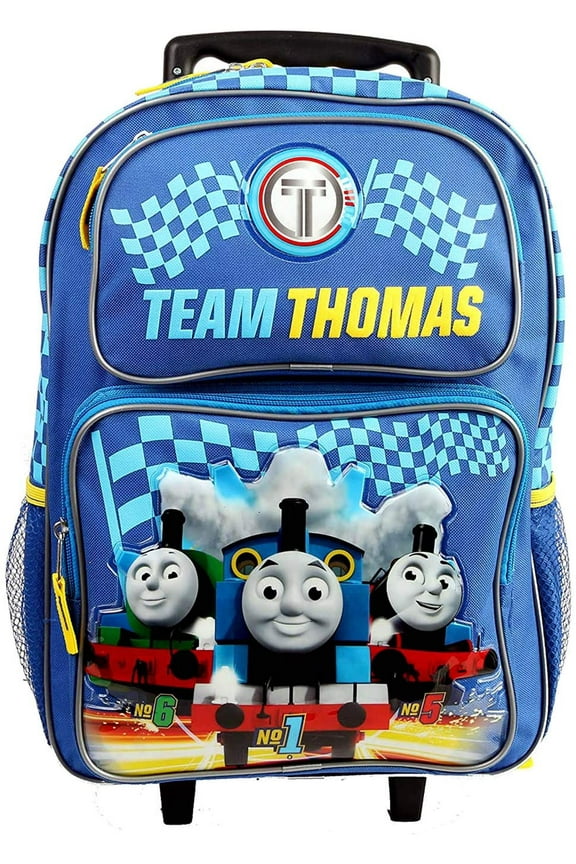 Unisex 16" Vibrant Rolling Large School Backpack, Blue