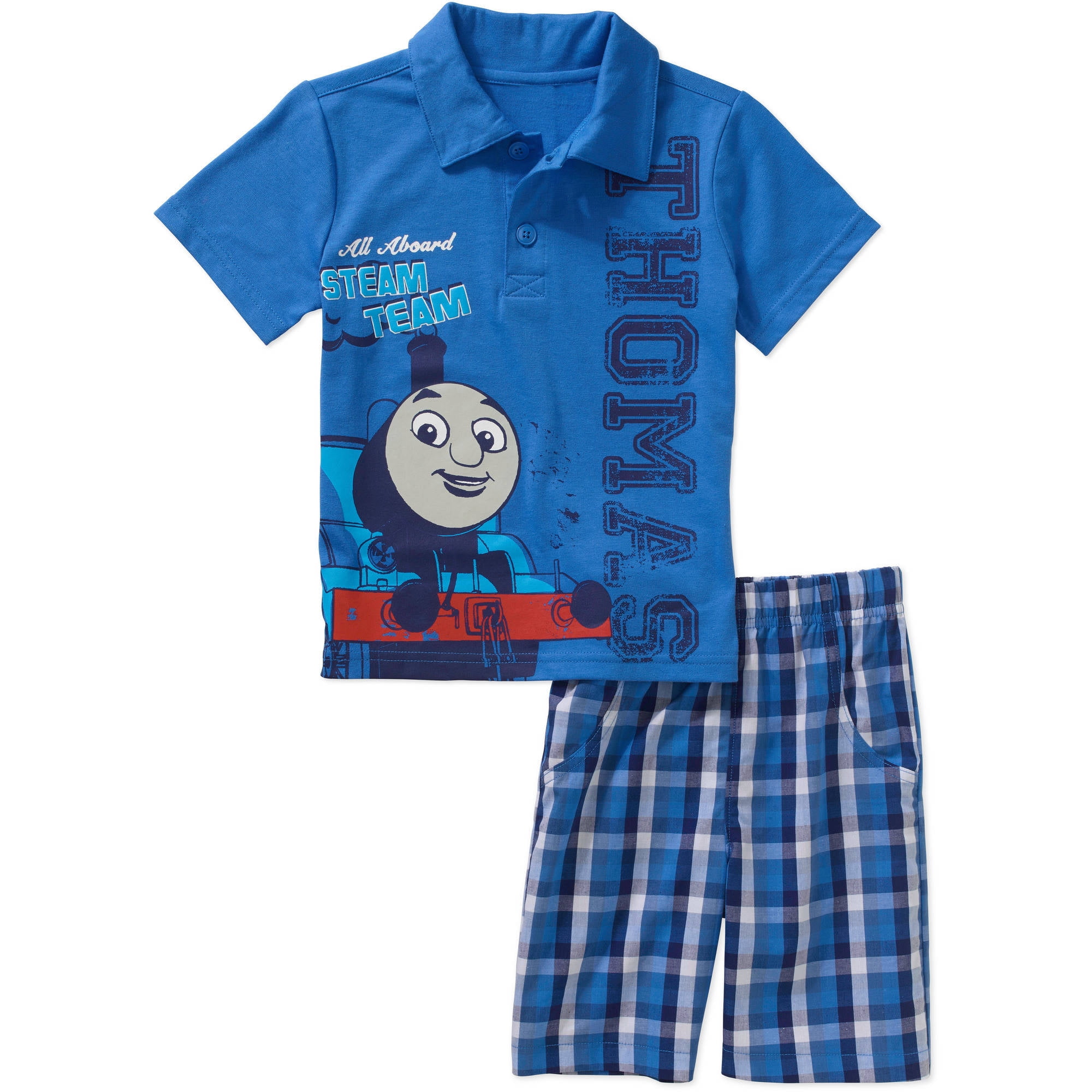 Thomas the Train Baby Toddler Boy Tee and Shorts Outfit Set - Walmart.com