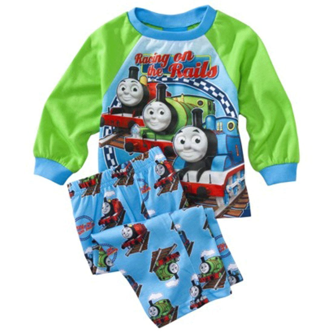 THOMAS & FRIENDS Thomas the Train Infant 2pc Pajamas Racing on the Rails 12Mos