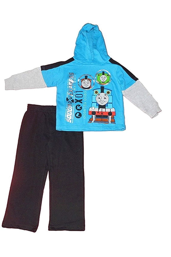 Thomas the Train Little Boys' Toddler 2pc Hooded Fleece Set Sodor Express 4T