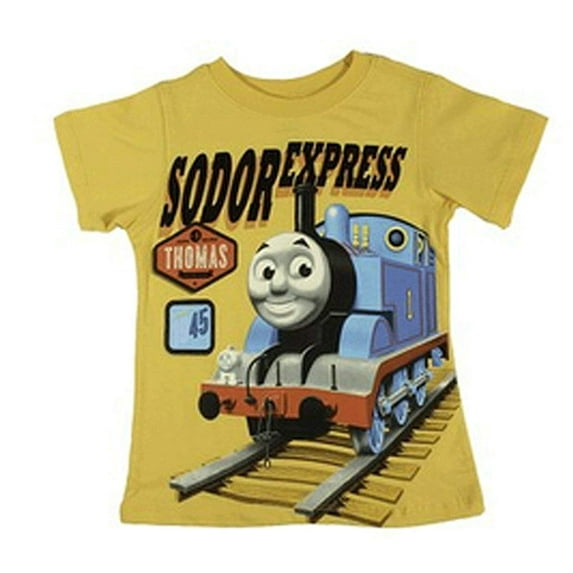 Thomas the Train Little Boys' Toddler Short Sleeve Tee Shirt Yellow 4T