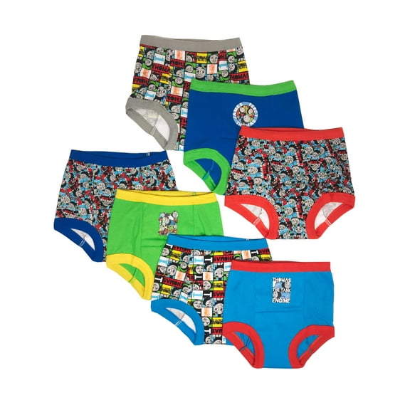 Thomas the Train Toddler Boys Reusable Training Pants, Thomas Assorted, 2T, 7pc