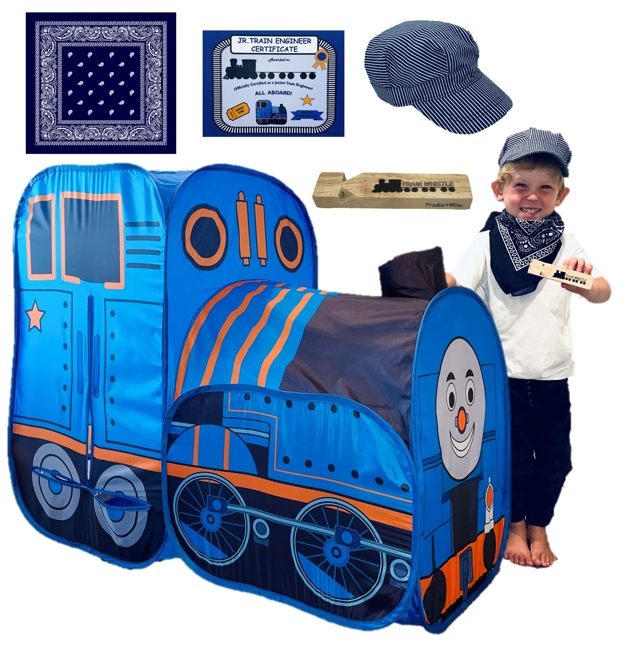 Thomas the Train fans Large Toy Train Tent Gift Set, Outdoor & Indoor