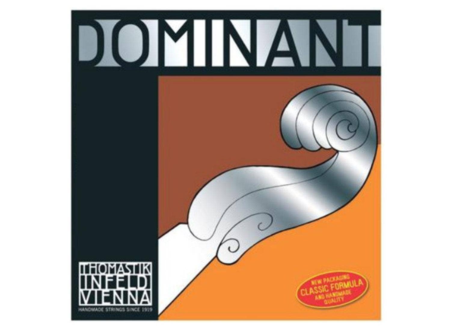 Thomastik Dominant 3/4 Size Violin Strings 3/4 Set, Wound E String, Ball End