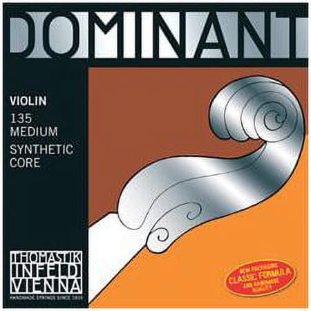 Thomastik Dominant 1/2 Size Violin Strings 1/2 Set, Wound E String, Ball End