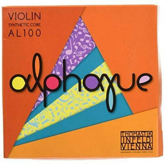 Thomastik-Infeld AL100 Alphayue Violin Strings Aluminum Wound A & D, Silver G