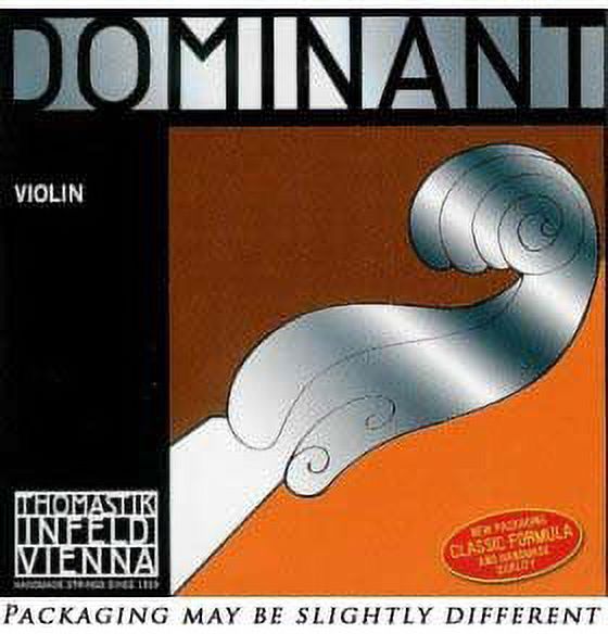 Thomastik-Infeld Dominant 135Ms Synthetic Core Violin Strings, Set Of 4 w/ Wound E, Medium Gauge - 4/4