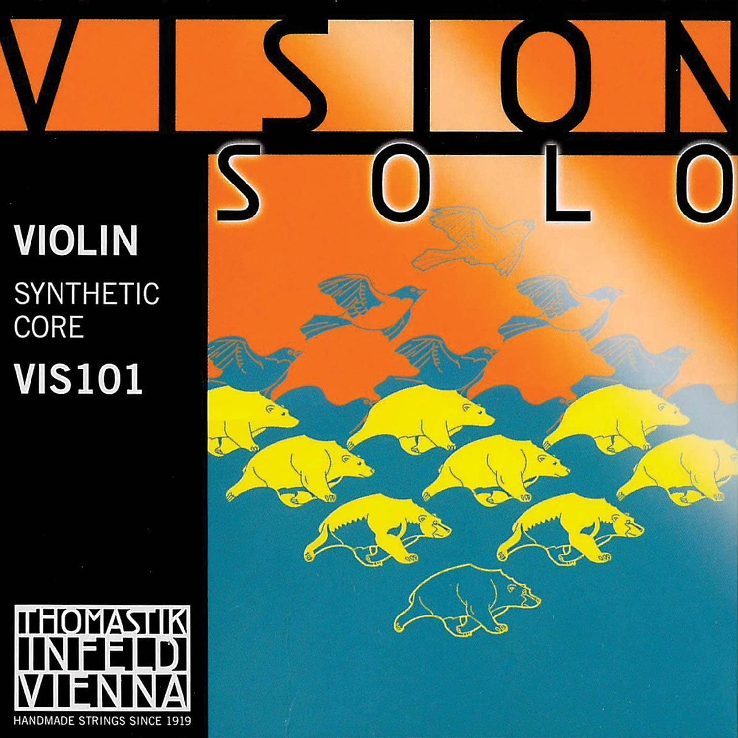 Thomastik Vision Solo 4/4 Violin String Set Medium Gauge with