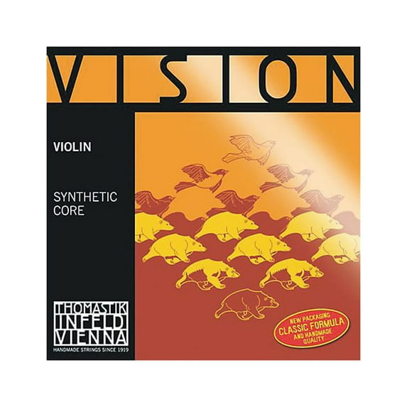 Thomastik Vision Titanium Orchestra Violin Strings D, Silver 4/4 Size