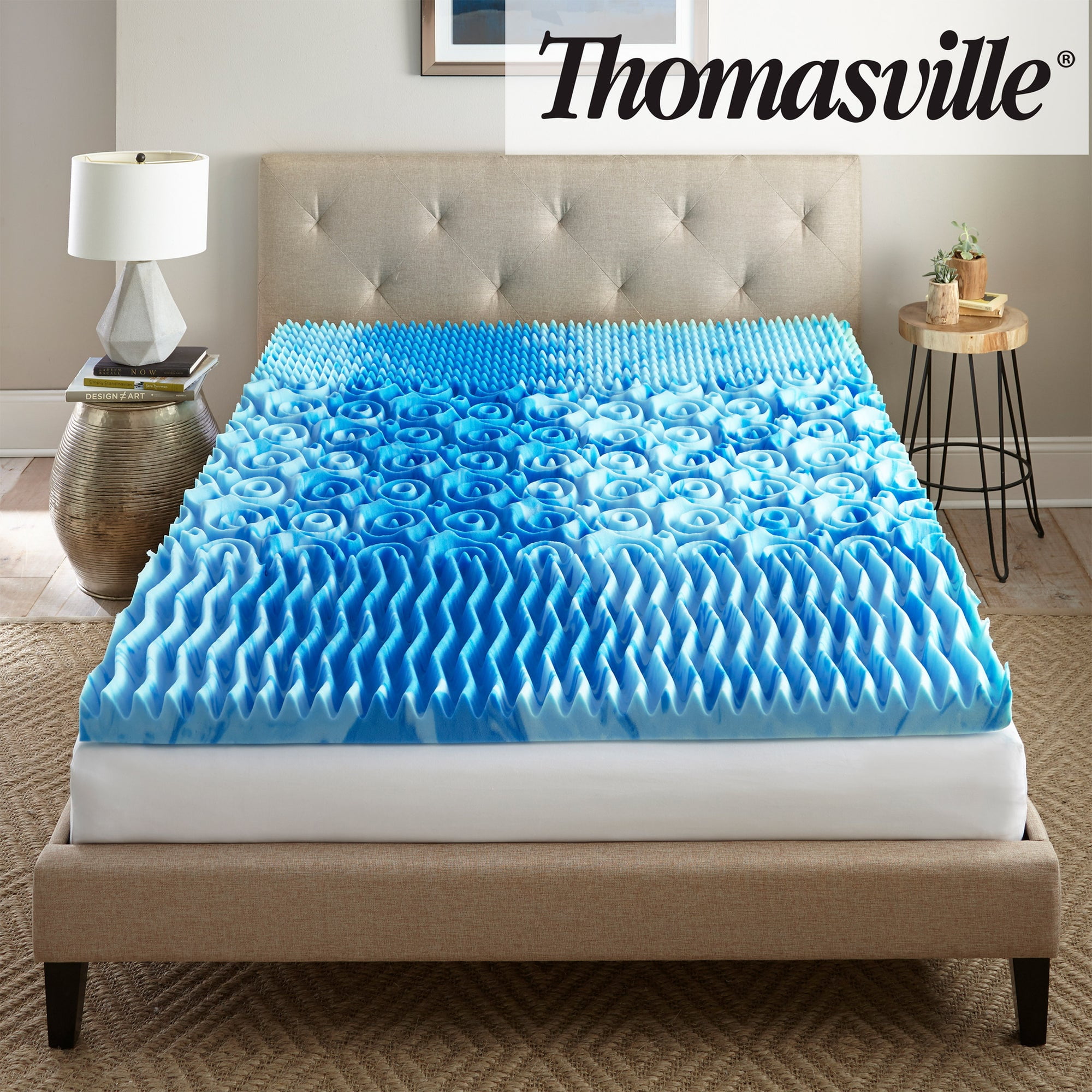Thomasville 3” MultiZone Cooling Gel Foam Mattress Topper