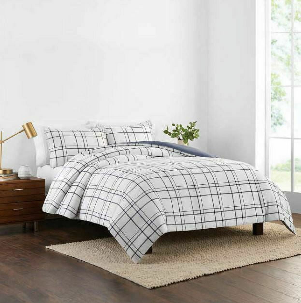 Thomasville Relaxed Twin Comforter Set in Vanessa Blue Plaid