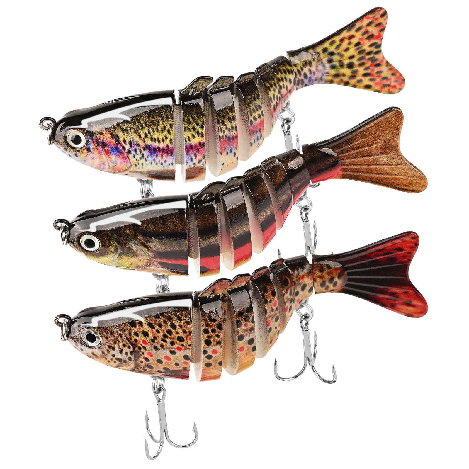  Flbirret 2Pcs Hard Bait Fish Lure Set - Lifelike Swimming  Posture with Treble Hook for Corrosion Resistant Fishing Tackle, Perfect  for Luring Fish and Attracting Attention : Sports & Outdoors