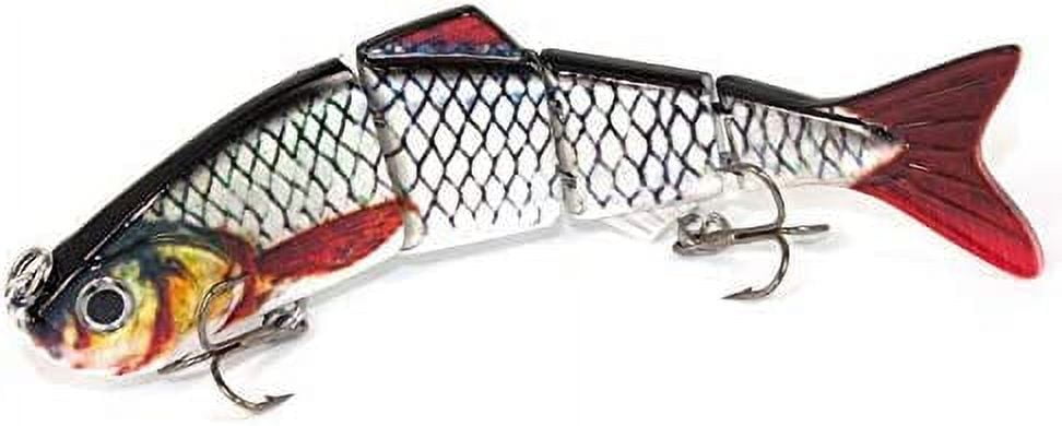 Thomify Hard Multi-Jointed Fishing Lure Swimbait Topwater Crankbait for  Bass Trout Musky Pike