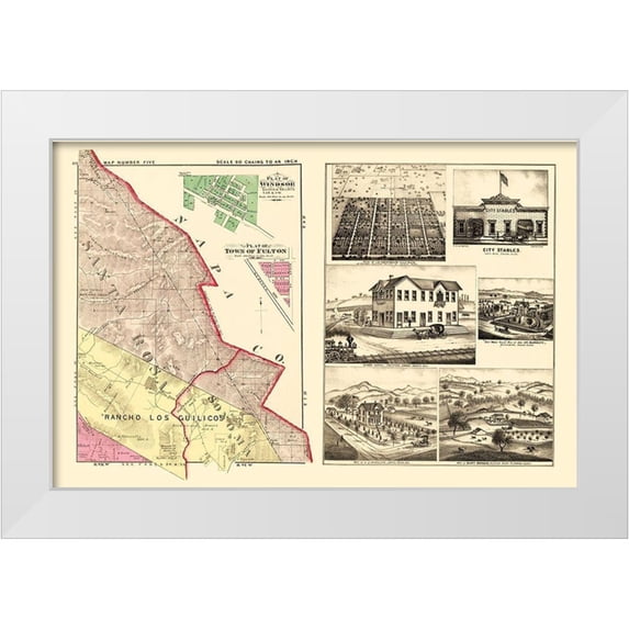 Thompson 18x13 White Modern Wood Framed Museum Art Print Titled - Sonoma Northeast California Landowner