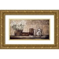 thumbnail image 1 of Thompson, Linda 18x11 Gold Ornate Wood Framed with Double Matting Museum Art Print Titled - Hyacinth on a Sideboard, 1 of 4