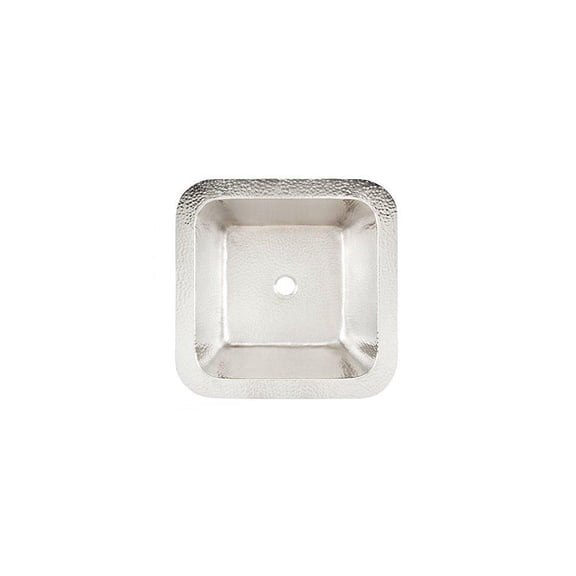 thompson traders 1s-brn hammered nickel picasso bar/prep sink
