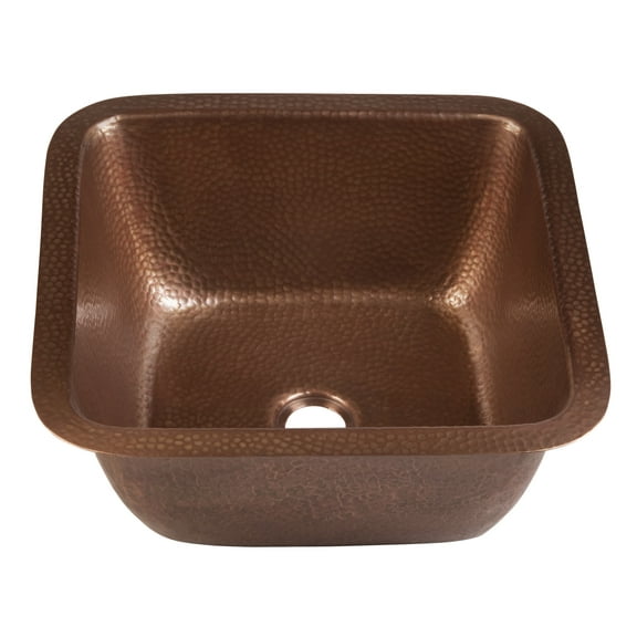 Thompson Traders 1Sac Tamayo 15-3/8" Undermount Hammered Copper Bar Sink - Copper