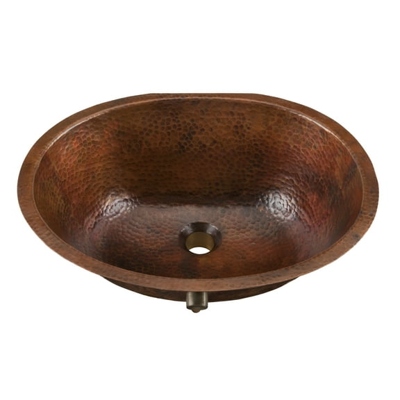 Thompson Traders Bou-1915 Renovations Farley 19-1/4" Undermount Bathroom Sink - Copper