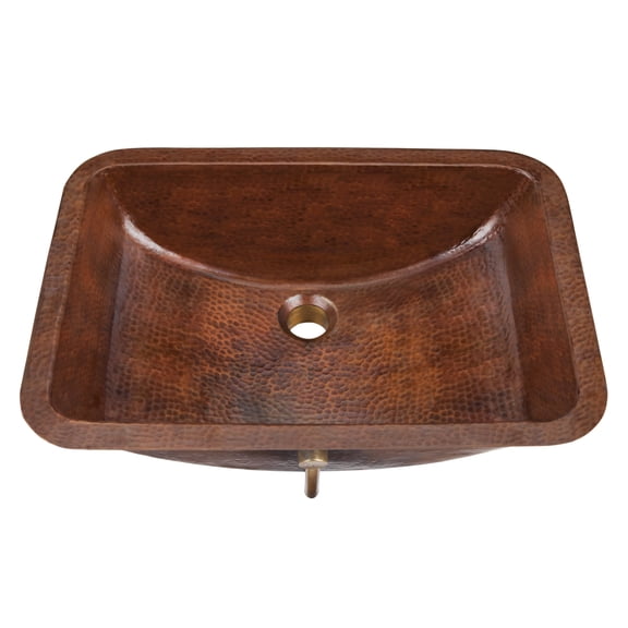 Thompson Traders Bru-2115 Limited Editions Star 13-1/4" Undermount Bathroom Sink - Copper
