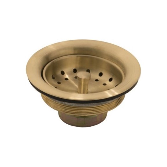 Thompson Traders TDB35-PB Basket Strainer For Kitchen Sinks - Brass