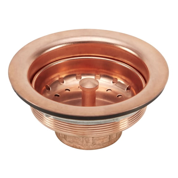 Thompson Traders TDB35-PC Copper Basket Strainer For Kitchen Sinks - Copper