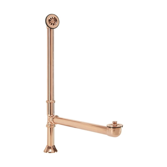 Thompson Traders TDBTWO-PC Tub Overflow And Drain Assembly - Copper