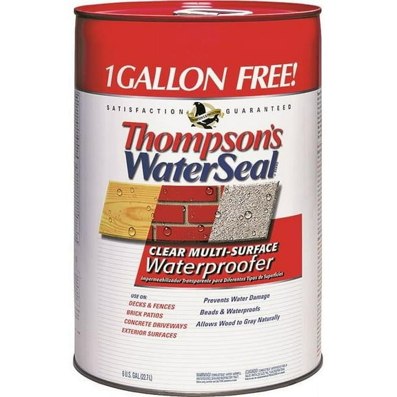 Thompson & formby TH44733 1 Gallon Free Multicolor Clear Multi-Surface, 6 gal