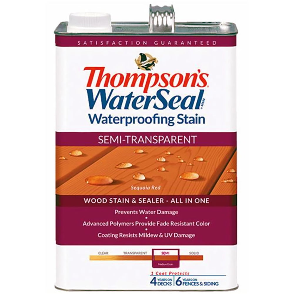 Thompsons WaterSeal Semi-Transparent Waterproofing Stain SEQUOIA RED gal
