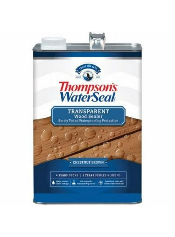 Thompsons Waterseal 1 gal Transparent Waterproofing Stain, Chestnut Brown