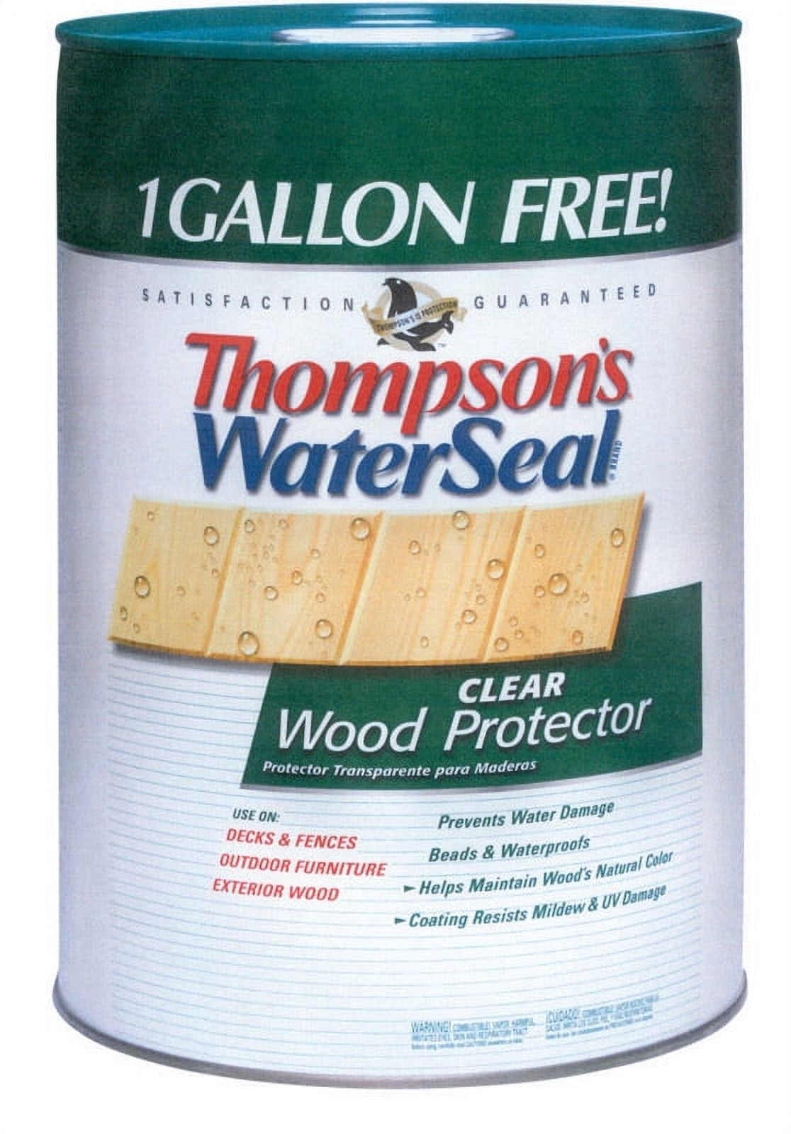 Thompsons Waterseal 21806 6 Gallon Clear Wood Protector