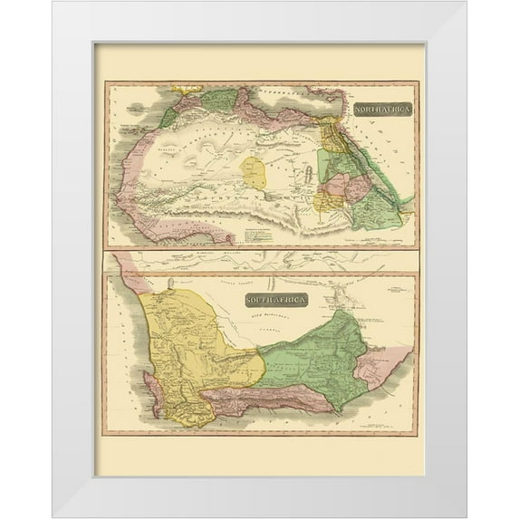 Thomson 15x18 White Modern Wood Framed Museum Art Print Titled - Africa - Thomson 1815