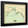 thumbnail image 1 of Thomson 17x15 Black Modern Framed Museum Art Print Titled - Northwest Passage between Asia America, 1 of 5