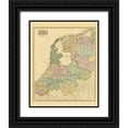 thumbnail image 1 of Thomson 26x32 Black Ornate Wood Framed with Double Matting Museum Art Print Titled - Holland Netherlands - Thomson 1814, 1 of 4